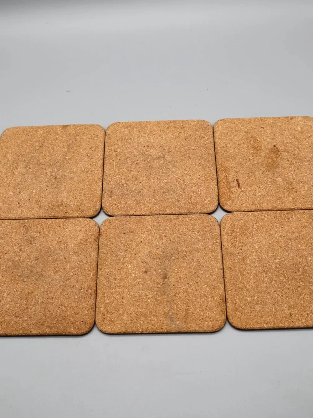6 Vintage Pimpernel Cork Backed Celluloid Coasters Romantic Rose Botanical